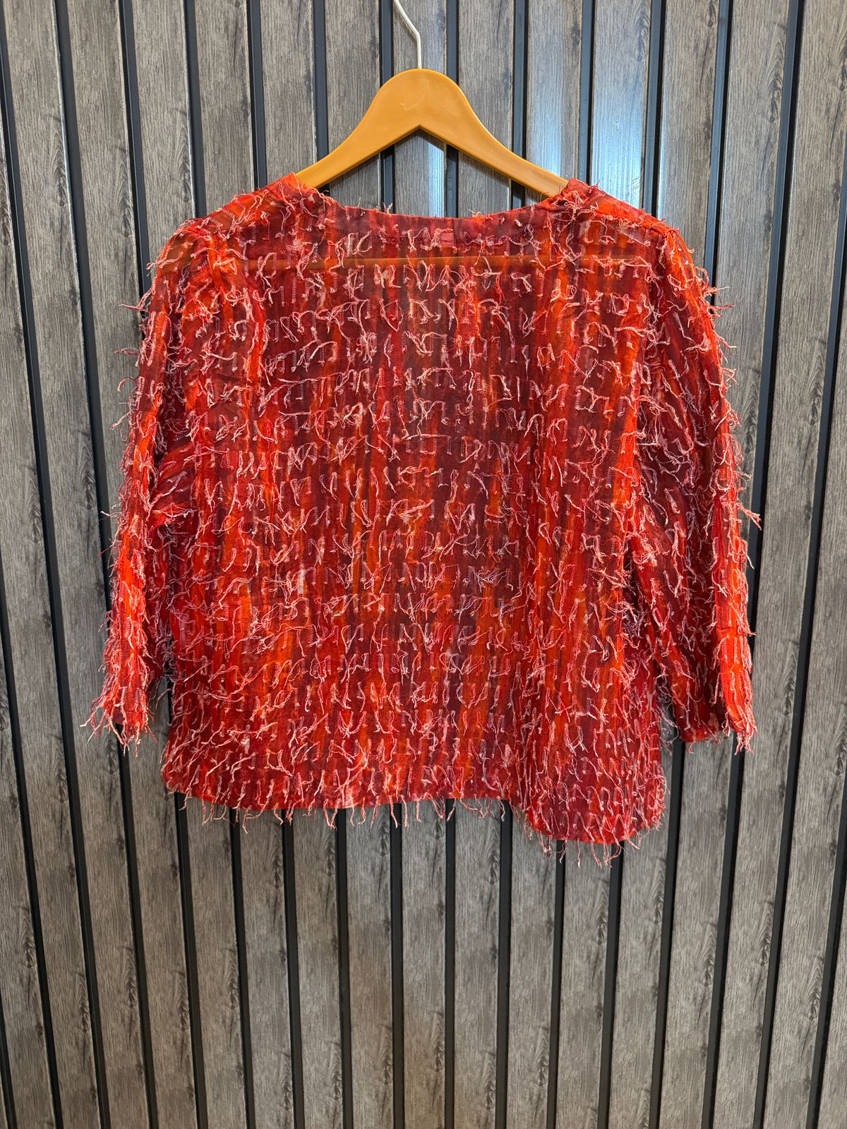 Chest 19  Length 20  Fabric Chiffon Classic Button Down Western Blouse