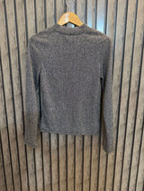 Chest 18  Length 23  Fabric Silk Jersey Modern Draped Full Sleeve Blouse