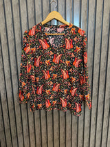 Chest 20  Length 25  Fabric Linen Luxury Evening Wear Full Sleeve Top