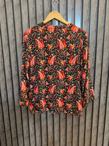 Chest 20  Length 25  Fabric Linen Luxury Evening Wear Full Sleeve Top