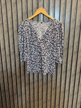 Chest 20  Length 21.5  Fabric Silk Jersey Trendy Full Sleeve Top