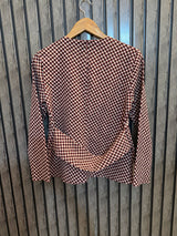 Chest 18  Length 23  Fabric Silk Jersey Chic Full Sleeve Western Top