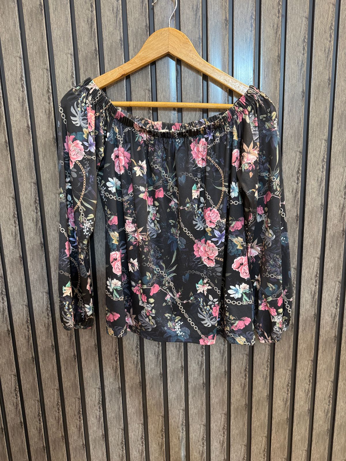 Chest 20  Length 19  Fabric Silk Jersey Classic Party Full Sleeve Top