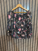 Chest 20  Length 19  Fabric Silk Jersey Classic Party Full Sleeve Top