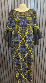 Chest 18  Length 52  Fabric Cotton Silk Luxury Western Maxi Dresses for Women