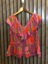 Chest 19  Lenght 21  Fabric linen Evening Wear Sleeveless Tops for Ladies