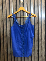 Chest 17  Lenght 24  Fabric cotton Stylish Party Wear Sleeveless Tops Collection