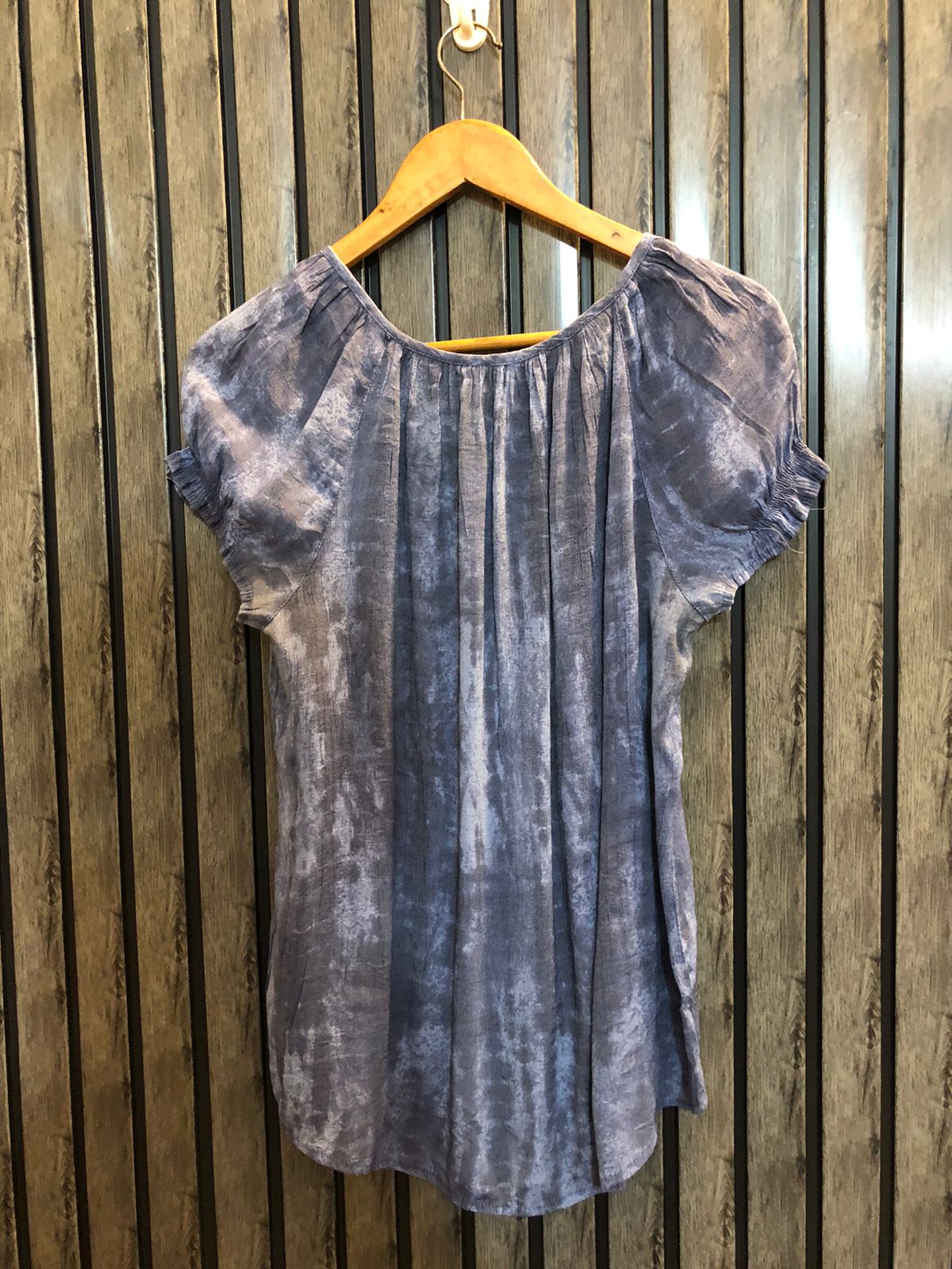 Chest 20  Lenght 26  Fabric cotton silk Stylish Western Wear Half Sleeve Tops for Ladies
