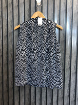 Chest 18  Lenght 23  Fabric chiffon Women Designer Sleeveless Tops for Women