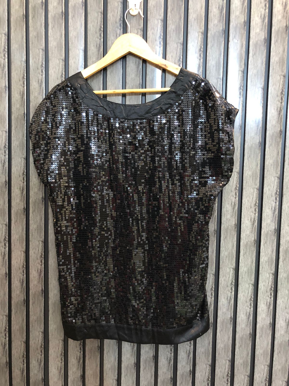 Chest 21  Length 25  Fabric chiffon Designer half Sleeve Tops