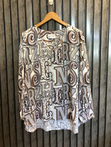 Chest 20  Length 27 To 29  Fabric Silk Women Full Sleeves Top