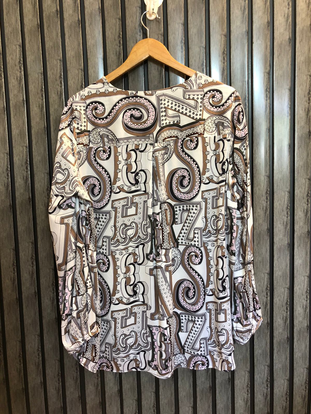 Chest 20  Length 27 To 29  Fabric Silk Women Full Sleeves Top