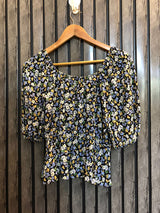 Chest 17  Length 19  Fabric Cotton Elegant Women Top