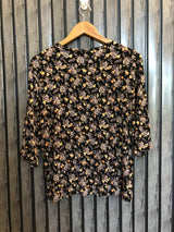 Chest 21  Length 22  Fabric Silk Jersey Branded Casual Top