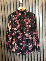 Chest 21  Length 28  Fabric Chiffon Women Signature Top