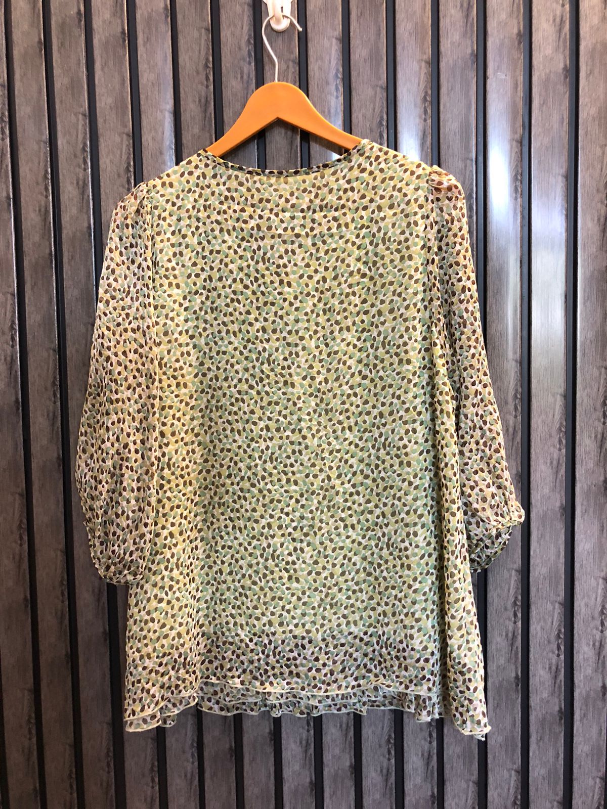Chest 19.5  Length 25  Fabric Chiffon Western Casual Top