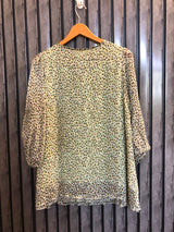 Chest 19.5  Length 25  Fabric Chiffon Western Casual Top