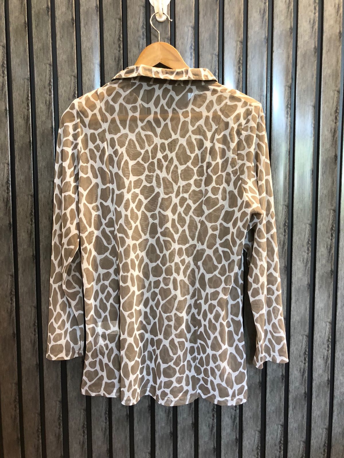 Chest 21  Length 26  Fabric Net Trendy Casual Top