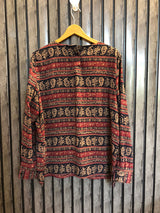 Chest 21  Length 25  Fabric Silk Trendy Urban Top
