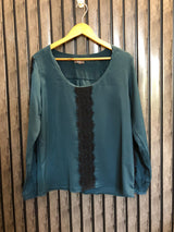 Chest 20  Length 24  Fabric Silk Smart Casual Women Top