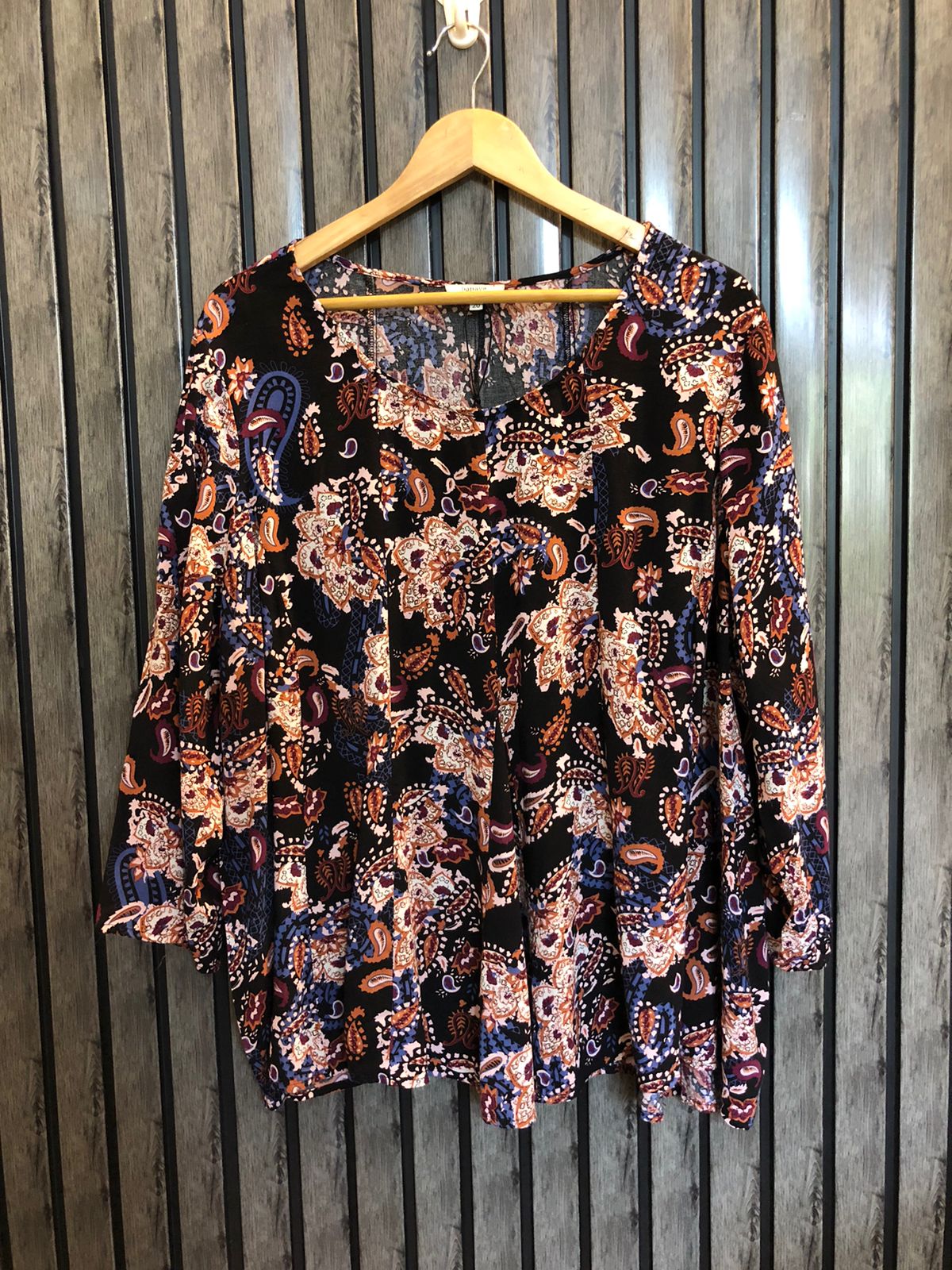 Chest 24  Length 26  Fabric linen Women Stylish Outfit Top