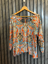 Chest 21  Length 23  Fabric Linen Women Outfit Top