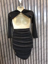 Chest 19  Length 32  Fabric Silk Jersey Trendy Party Dress