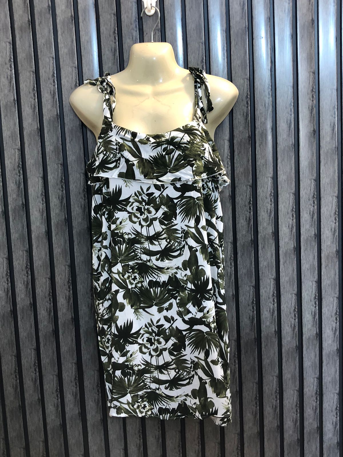 Chest 19  Length 30  Fabric Linen Classy Mini Dress