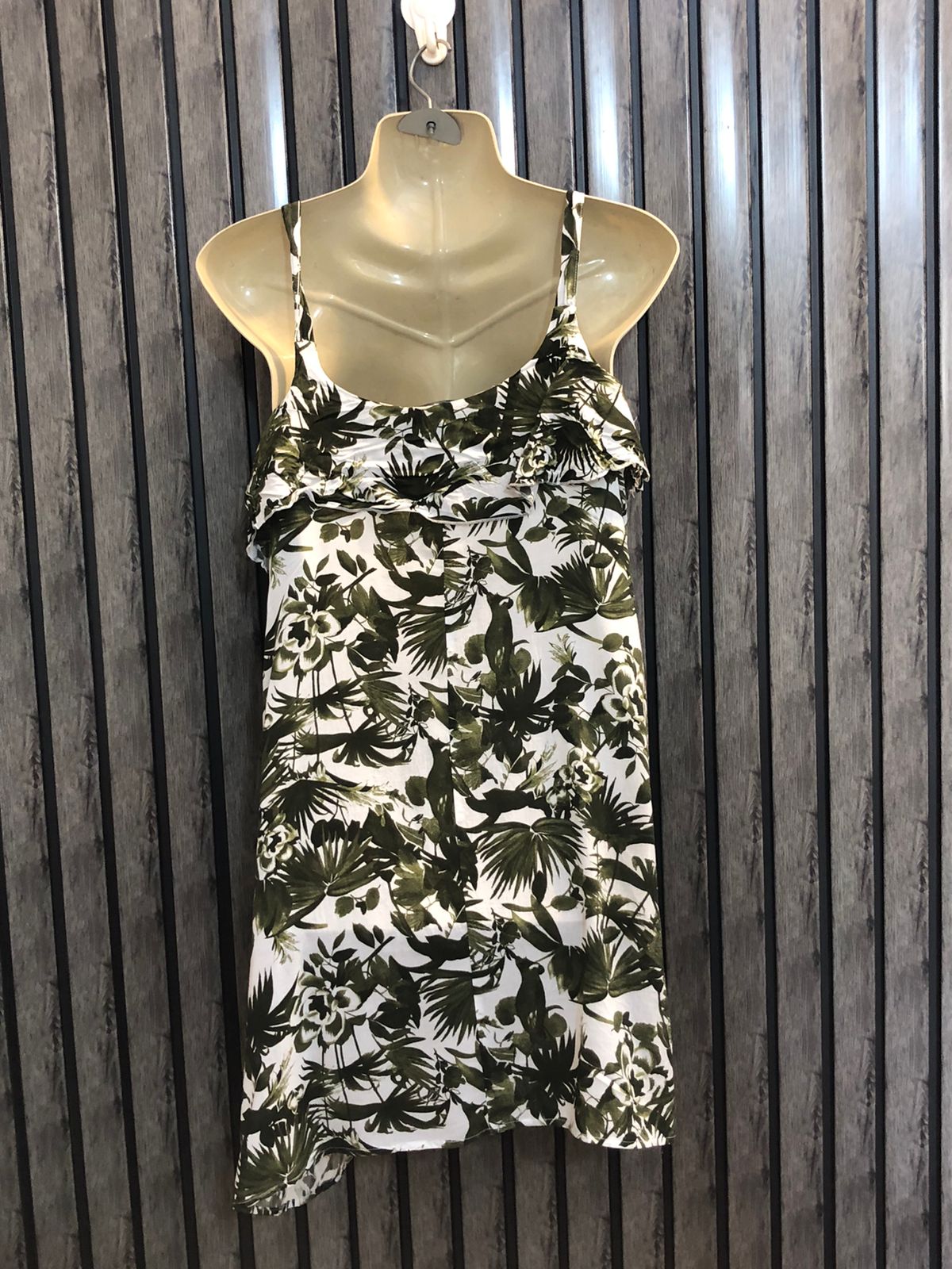 Chest 19  Length 30  Fabric Linen Classy Mini Dress