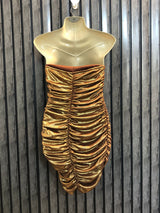 Chest 18  Length 24  Fabric Silk Jersey Midnight Glam Sequin Mini Dress for Women