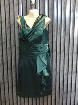 Chest 20  Length 38  Fabric Silk Shiny Metallic Mini Dress for Parties