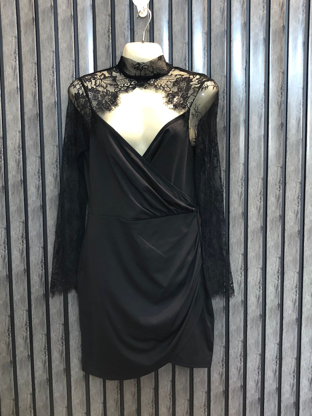 Chest 18  Length 32  Fabric Silk Jersey Modern Mini Dress for Women