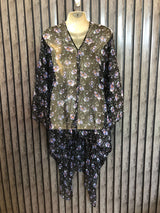 Chest Large Length 39 To 46  Fabric Chiffon Modern Party Wear Ponchos