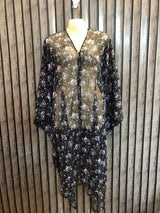 Chest Large Length 39 To 46  Fabric Chiffon Modern Party Wear Ponchos