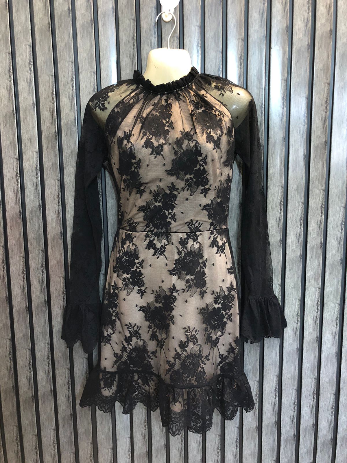 Chest 18 Length 32  Fabric Net Women’s Fashion Mini Dress