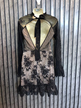 Chest 18 Length 32  Fabric Net Women’s Fashion Mini Dress