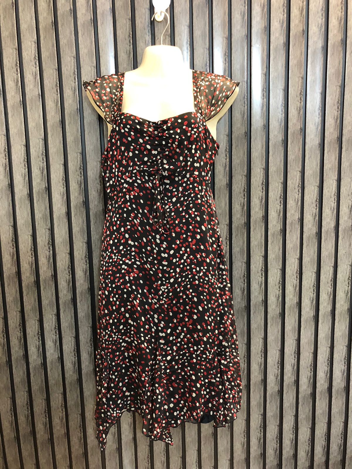 Chest 16  Length 36  Fabric Chiffon Beautiful Party Mini Dress