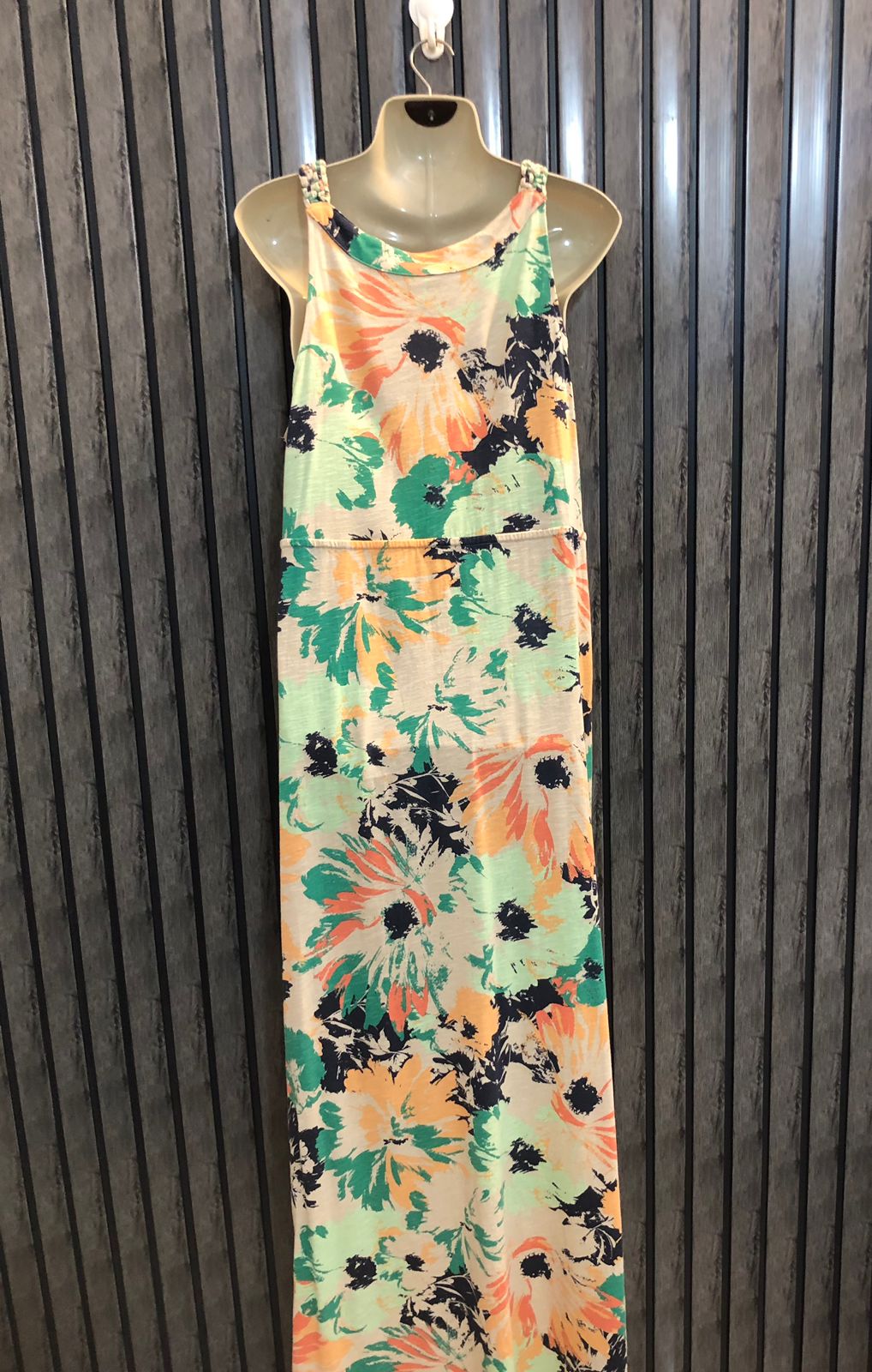 Chest 21  Length 56  Fabric Silk Jersey Women’s Long Maxi Dress