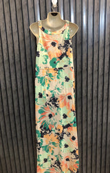 Chest 21  Length 56  Fabric Silk Jersey Women’s Long Maxi Dress