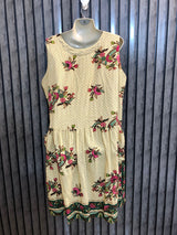 Chest 22  Length 38 To 40  Fabric Cotton Elegant Maxi Dress for Women