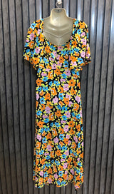 Chest 21  Length 50  Fabric Silk Jersey Trendy Long Dress for Girls