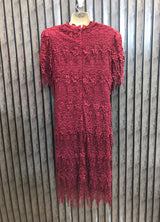 Chest 21  Length 44  Fabric Net Silk Western Party Maxi Dress
