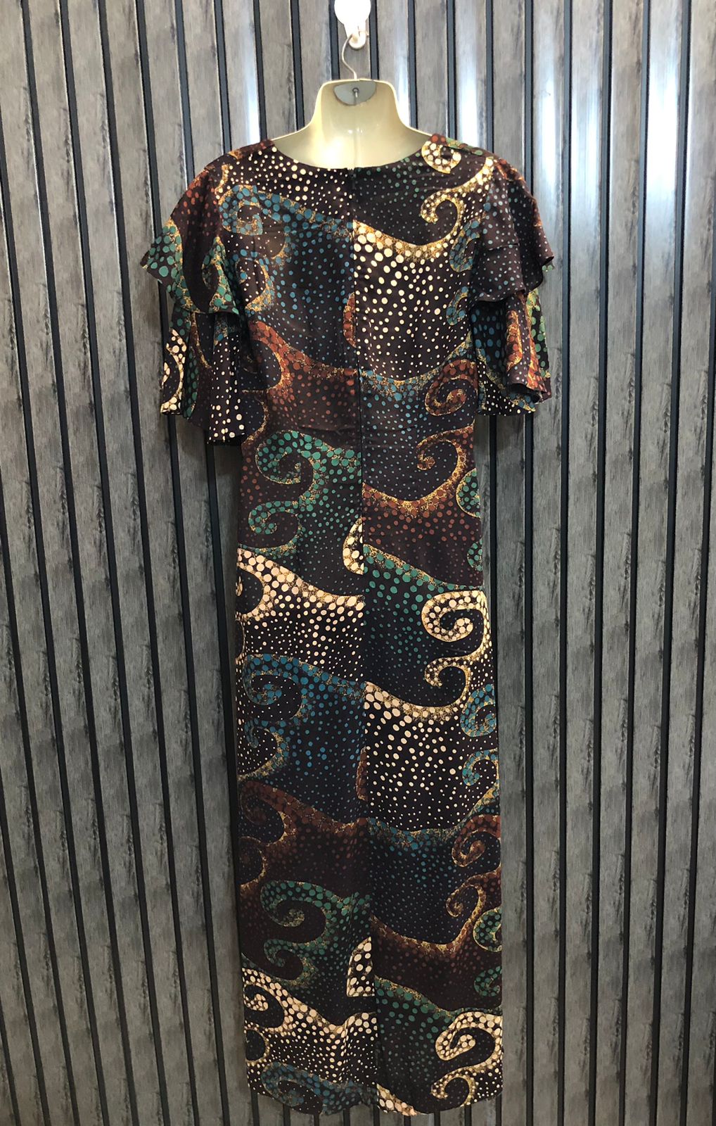 Chest 19  Length 52  Fabric Chiffon Girls Elegant Maxi Dress