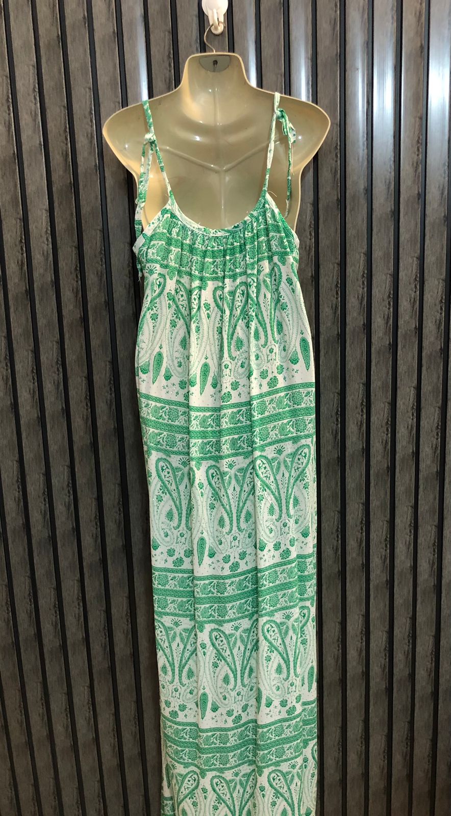 Chest 22  Length 61  Fabric Linen Trendy Women’s Long Maxi
