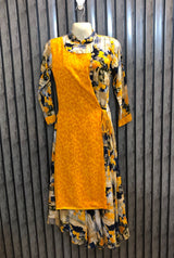 Chest 15.5  Lenght 47  Fabric linen Fashionable Western Maxi Dresses for Ladies