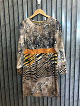Chest 17  Lenght 36  Fabric silk Elegant Long Top for Women