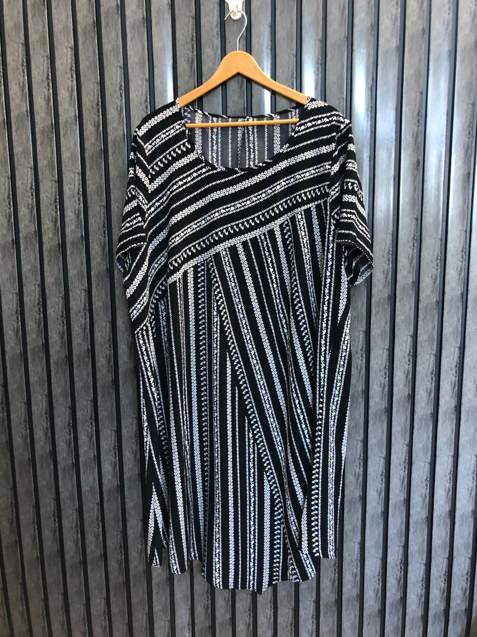 Chest 27  Lenght 43  Fabric silk Modern Ladies Long Top