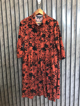Chest 18  Length 38  Fabric Linen Simple Women Long Top