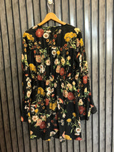 Chest 19  Length 33  Fabric Linen Stylish Printed Long Top