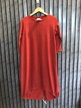 Chest 19  Length 37 To 43  Fabric Front Jersey Comfortable Long Top